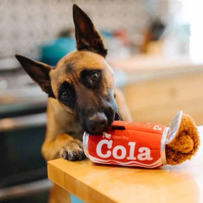 Brinquedo Snack Attack Good Boy Cola da P.L.A.Y. (Tamanho M) - PetDoctors - Loja Online