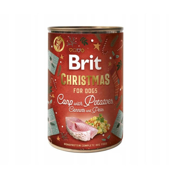 Brit Care Dog Christmas Meal - Carpa com batatas, ervilhas e cenoura (latinha de 400g) - PetDoctors - Loja Online