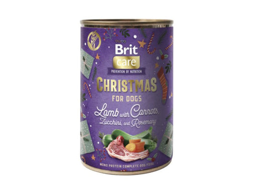 Brit Care Dog Christmas Meal - Cordeiro com cenoura, courgette e rosmaninho (latinha de 400g) - PetDoctors - Loja Online