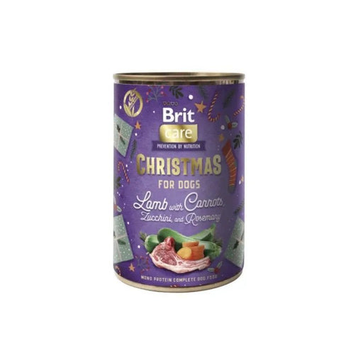 Brit Care Dog Christmas Meal - Cordeiro com cenoura, courgette e rosmaninho (latinha de 400g) - PetDoctors - Loja Online