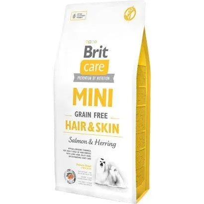 Brit Care Dog Mini Hair & Skin Grain - free | Salmon & Herring | 400 g | 2 Kg | 7 Kg - PetDoctors - Loja Online