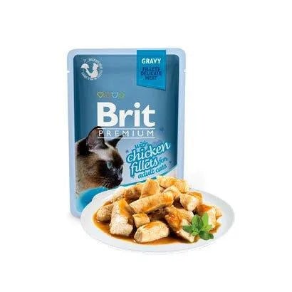 Brit Premium by Nature Cat Delicate Fillets in Gravy with Chicken | Wet (Saqueta) | 85 g - PetDoctors - Loja Online