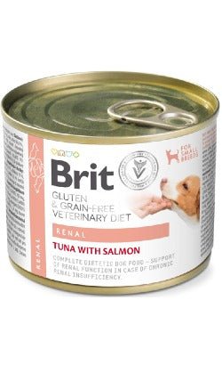 Brit Veterinary Diet Dog Renal Grain-Free Tuna & Salmon with Pea | Wet (Lata) | 200 g - Para Cães com Insuficiência Renal Crónica - PetDoctors - Loja Online