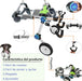 Cadeira de rodas para cães / cadeira de rodas ajustável, ajuda animais pequenos com pernas traseiras paralisadas a restaurar a mobilidade 2 cores (XS branco) - PetDoctors - Loja Online