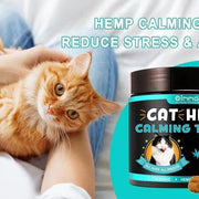 Calmante Mastigável para gatos, macios e puros, para a ansiedade, alívio do stress, sabor de frango (200 gr, 200 comprimidos) - PetDoctors - Loja Online