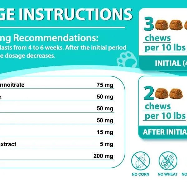 Calmante Mastigável para gatos, macios e puros, para a ansiedade, alívio do stress, sabor de frango (200 gr, 200 comprimidos) - PetDoctors - Loja Online
