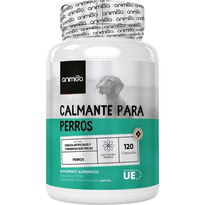 Calmante para cães - 120 cápsulas anti - stress, sem sabor - tranquilizante natural, para cães e cachorros, com vitamina B1 e magnésio relaxante e alívio para a ansiedade - PetDoctors - Loja Online