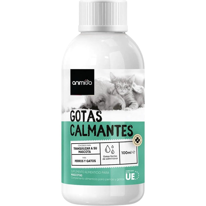 Calmante para cães e gatos em gotas, 100 ml com vitaminas, zinco e L - triptófano - Tranquilizante natural para animais de estimação - PetDoctors - Loja Online