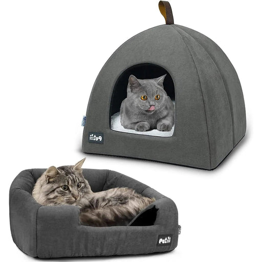 Cama / Caverna para gatos, cama macia para gatinho (33 x 33 x 32 cm) - PetDoctors - Loja Online