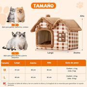 Cama Gruta / Casota para cães pequenos e gatos, quente, lavável - PetDoctors - Loja Online