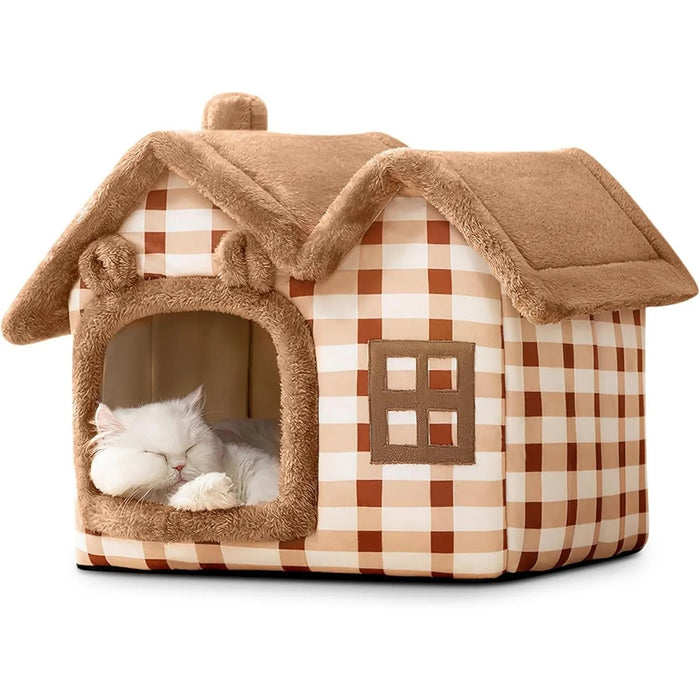 Cama Gruta / Casota para cães pequenos e gatos, quente, lavável - PetDoctors - Loja Online