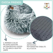 Cama Gruta para cães pequenos e gatos, antiderrapante, lavável na máquina 60 x 50 cm - PetDoctors - Loja Online