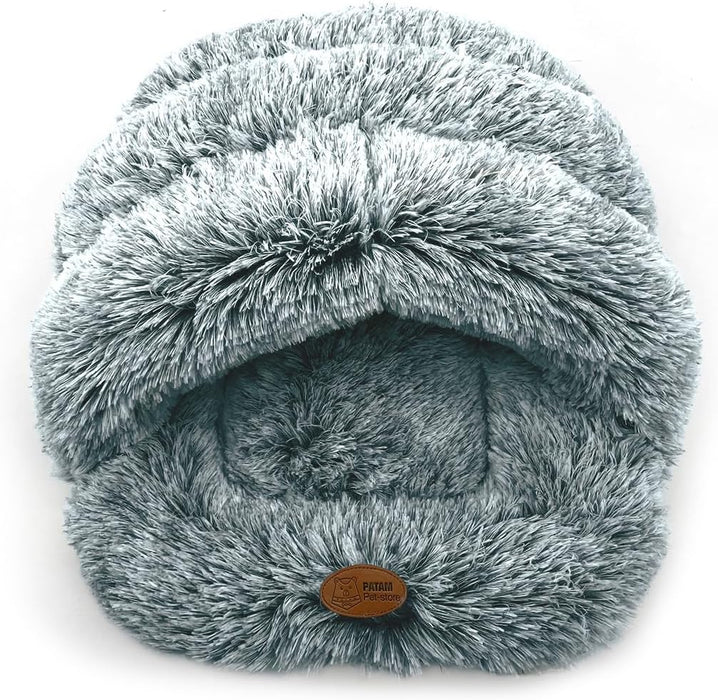 Cama Gruta para cães pequenos e gatos, antiderrapante, lavável na máquina 60 x 50 cm - PetDoctors - Loja Online