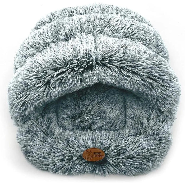 Cama Gruta para cães pequenos e gatos, antiderrapante, lavável na máquina 60 x 50 cm - PetDoctors - Loja Online