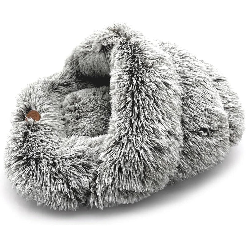 Cama Gruta para cães pequenos e gatos, antiderrapante, lavável na máquina 60 x 50 cm - PetDoctors - Loja Online