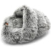 Cama Gruta para cães pequenos e gatos, antiderrapante, lavável na máquina 60 x 50 cm - PetDoctors - Loja Online