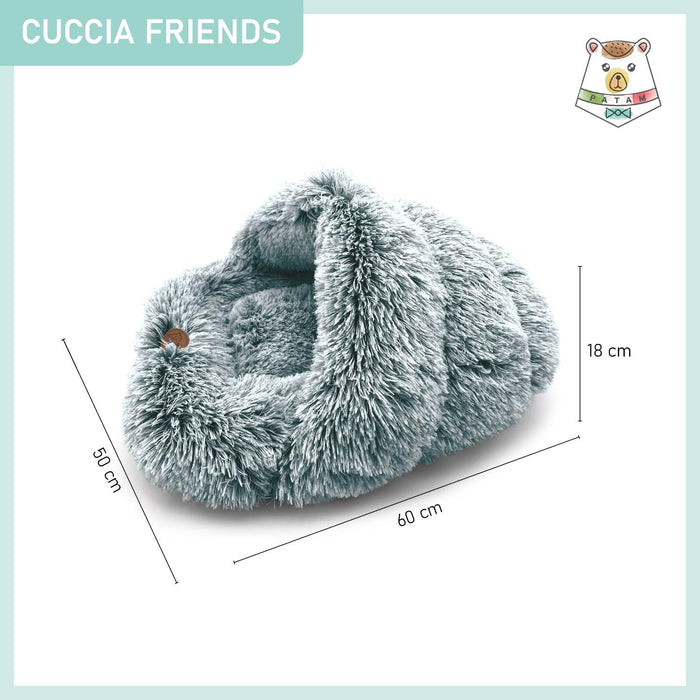 Cama Gruta para cães pequenos e gatos, antiderrapante, lavável na máquina 60 x 50 cm - PetDoctors - Loja Online