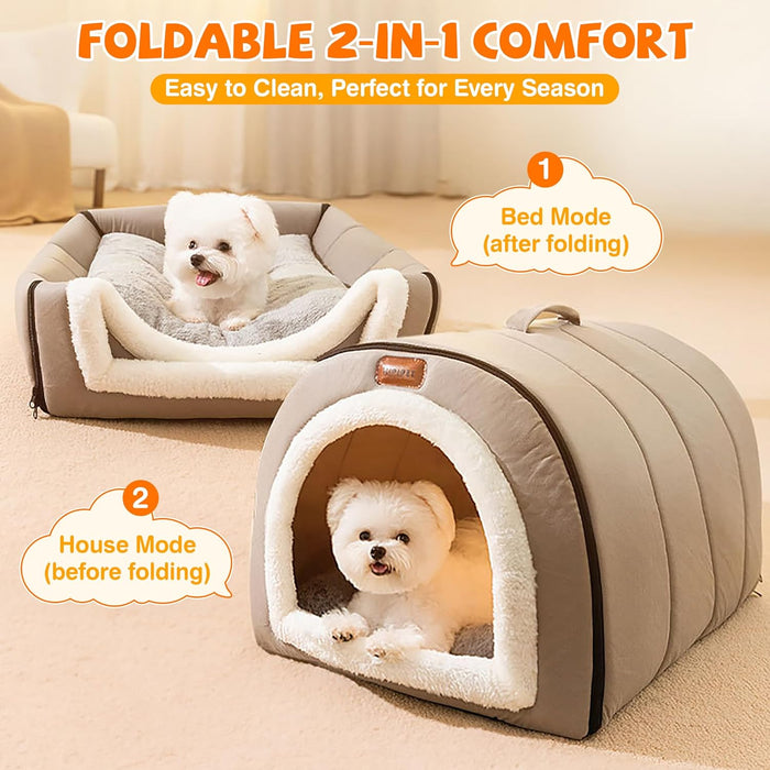 Cama gruta para cães, quentinha, dobrável - PetDoctors - Loja Online