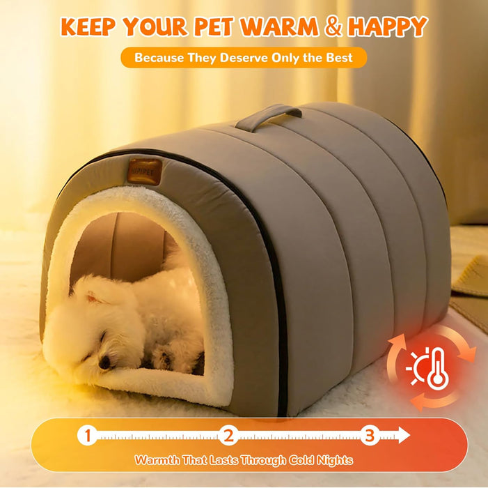 Cama gruta para cães, quentinha, dobrável - PetDoctors - Loja Online