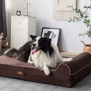 Cama ortopédica de espuma viscoelástica, inclui protetor interior impermeável e capa removível - PetDoctors - Loja Online