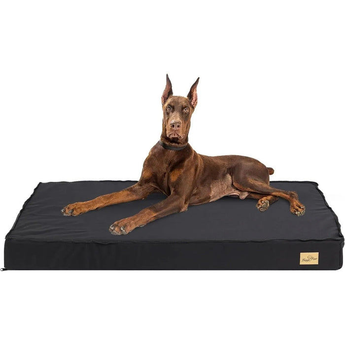 Cama ortopédica para Cães Grandes, Lavável, Cobertura impermeável, Cinzento - PetDoctors - Loja Online