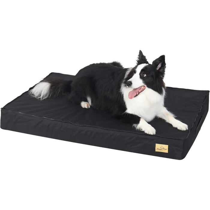 Cama ortopédica para Cães Grandes, Lavável, Cobertura impermeável, Cinzento - PetDoctors - Loja Online