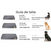 Cama ortopédica para Cães Grandes, Lavável, Cobertura impermeável, Cinzento - PetDoctors - Loja Online