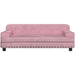 Cama para cães ou gatos, em veludo rosa, 90 x 53 x 30 cm - PetDoctors - Loja Online