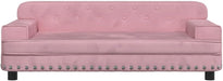 Cama para cães ou gatos, em veludo rosa, 90 x 53 x 30 cm - PetDoctors - Loja Online