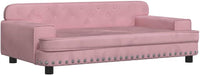 Cama para cães ou gatos, em veludo rosa, 90 x 53 x 30 cm - PetDoctors - Loja Online