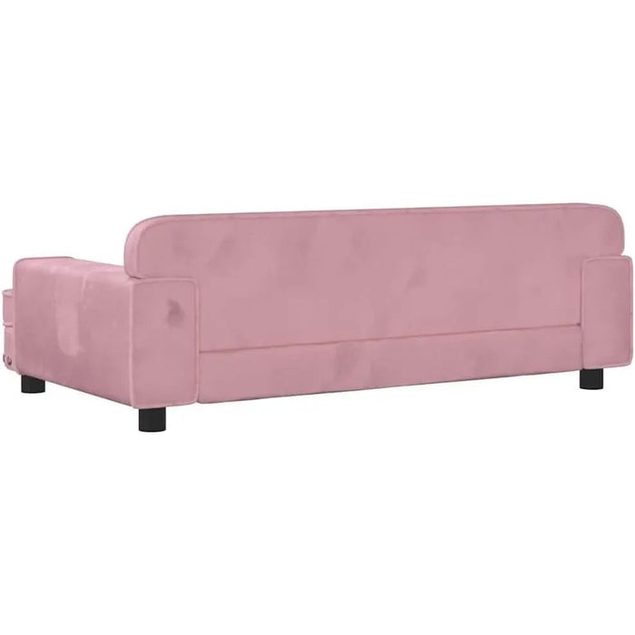 Cama para cães ou gatos, em veludo rosa, 90 x 53 x 30 cm - PetDoctors - Loja Online