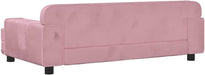 Cama para cães ou gatos, em veludo rosa, 90 x 53 x 30 cm - PetDoctors - Loja Online