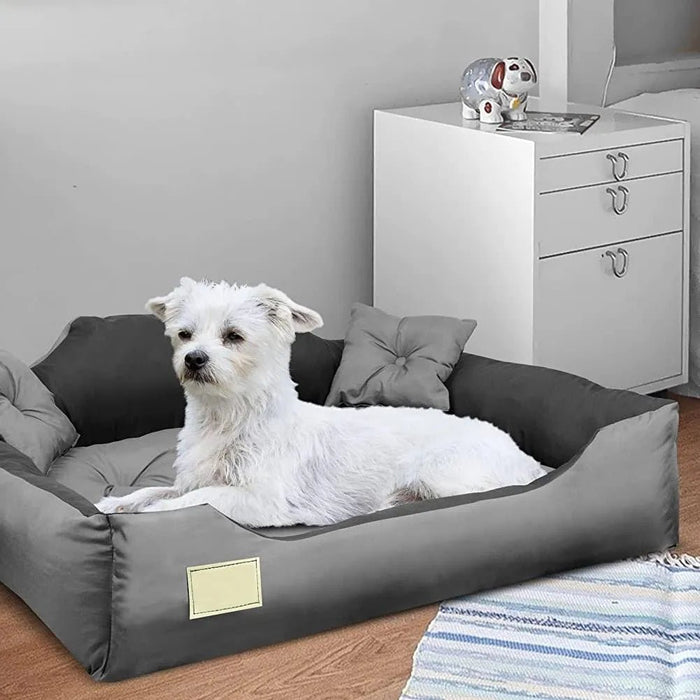 CAMA PERSONALIZÁVEL para cães grandes e médios, anti - mordidas, lavável, com 2 almofadas - PetDoctors - Loja Online