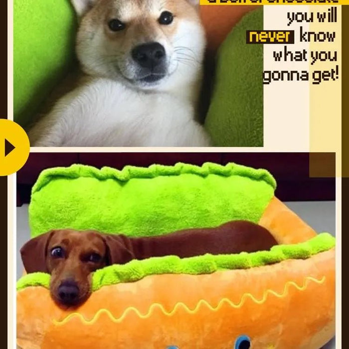 Cama Quentinha "Hot - Dog" / "Cachorro Quente" em dois tamanhos - PetDoctors - Loja Online