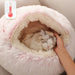 Cama Redonda com Cobertura, Super - Macia, Quentinha, Calmante e Envolvente, para Gatos ou Cães de Raças Pequenas - PetDoctors - Loja Online