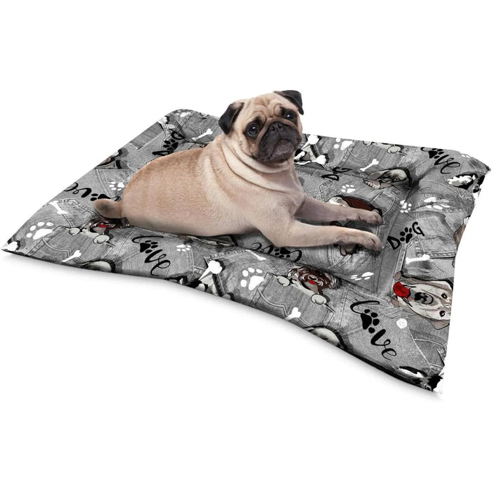Cama reversível e lavável para cães, confortável, de tecido, para transporte e casa - PetDoctors - Loja Online