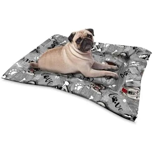 Cama reversível e lavável para cães, confortável, de tecido, para transporte e casa - PetDoctors - Loja Online