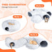 Cama - Túnel para gatos, 2 em 1 cama e túnel, com almofada removível - PetDoctors - Loja Online
