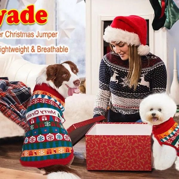 Camisola de Natal Macia para Cães - Tamanho S - PetDoctors - Loja Online