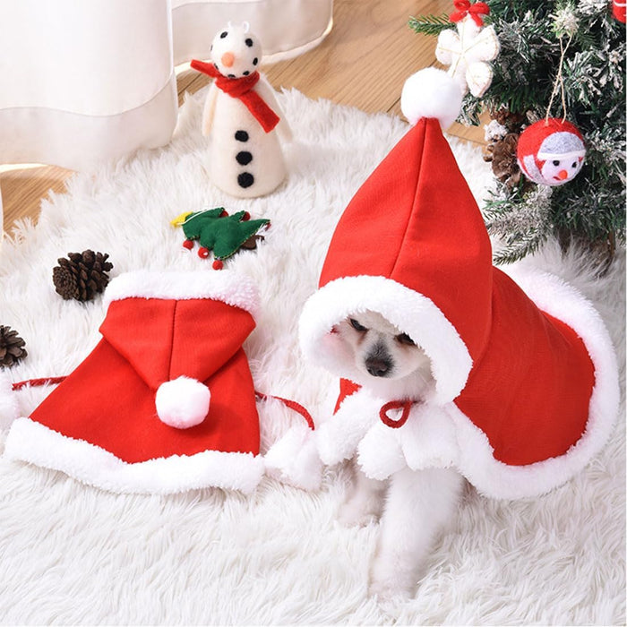 Camisola de Natal para Gatos ou Cães pequenos, Acessórios de Natal, Capa com capuz - PetDoctors - Loja Online