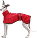Capa de chuva leve para cães, com correias refletoras e orifício para arnês, ideal para Lurcher e Whippet - PetDoctors - Loja Online