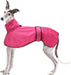 Capa de chuva leve para cães, com correias refletoras e orifício para arnês, ideal para Lurcher e Whippet - PetDoctors - Loja Online