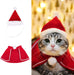 Capa e Capuz de Natal para Gatos ou Cães Pequenos - PetDoctors - Loja Online