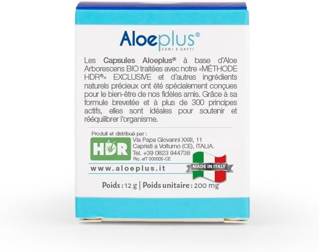 Cápsulas para cães e gatos até 10 kg - Suplemento natural à base de aloé arborescens orgânico, para o bem - estar de cães e gatos - PetDoctors - Loja Online