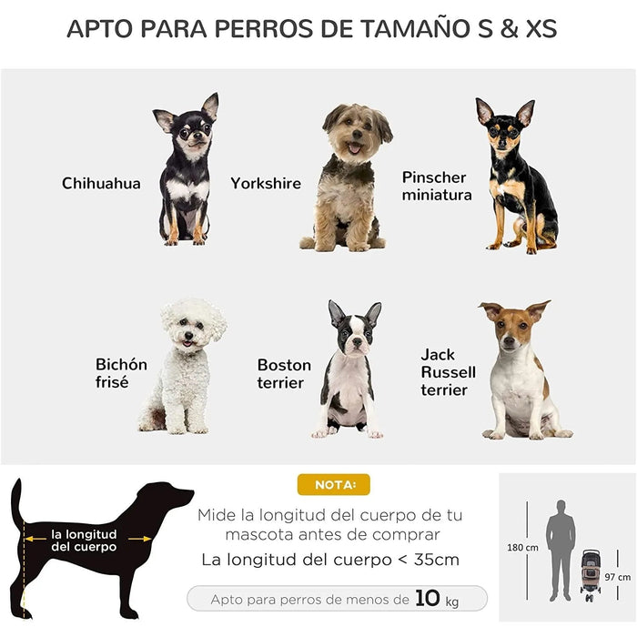 Carrinho Dobrável com Rodas para Animais de Estimação - PetDoctors - Loja Online