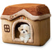 Casa / Cama gruta para cães pequenos e gatos, colchão removível, lavável - PetDoctors - Loja Online