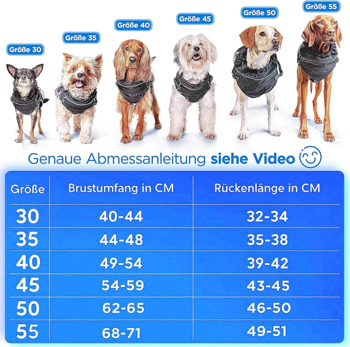 Casaco / Blusão de Outono / Inverno para cães pequenos e médios [quente e resistente à água] - Inclui arnês - PetDoctors - Loja Online
