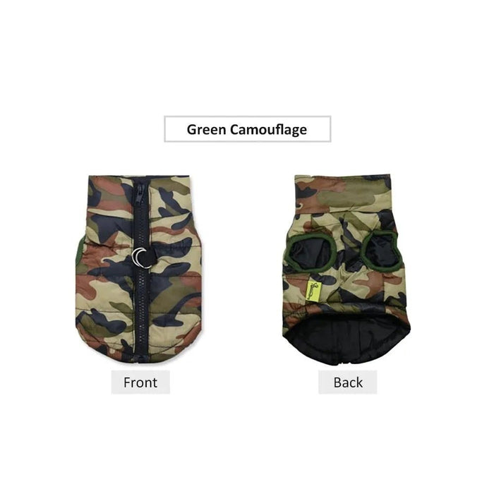 Casaco Camuflado Impermeável para Cães - PetDoctors - Loja Online