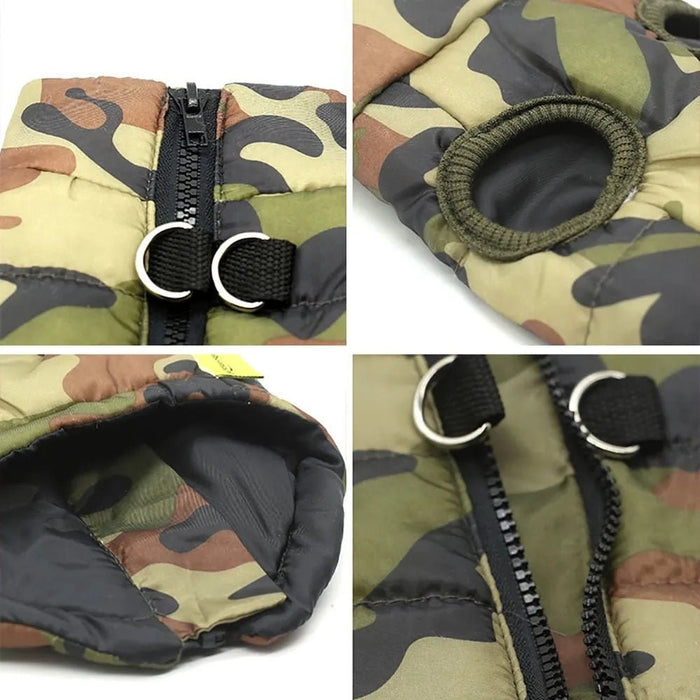 Casaco Camuflado Impermeável para Cães - PetDoctors - Loja Online