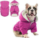 Casaco de Inverno, Impermeável e Forrado, com Tiras Refletoras, Capuz Removível e Cintura Ajustável, para cães - PetDoctors - Loja Online